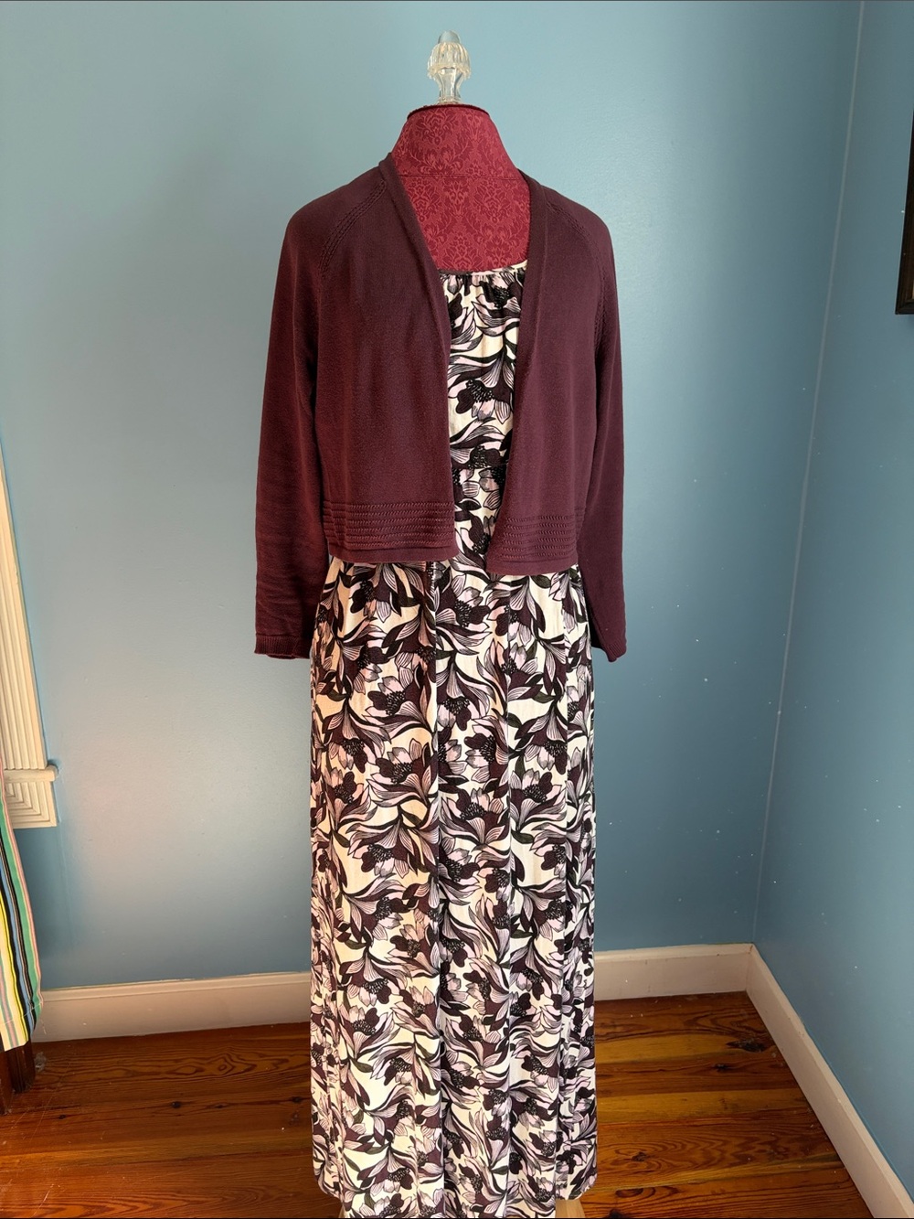 Loft outlet long dress and sweater set